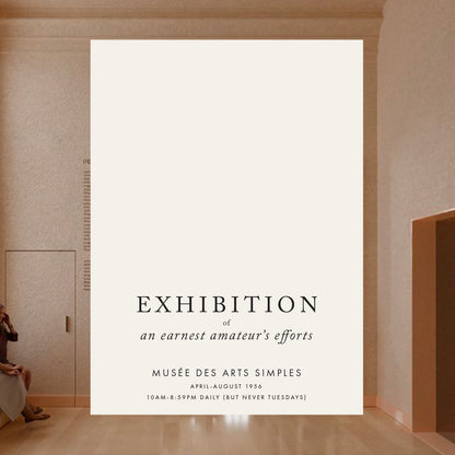 Add-your-own-art exhibit poster | 10x13"