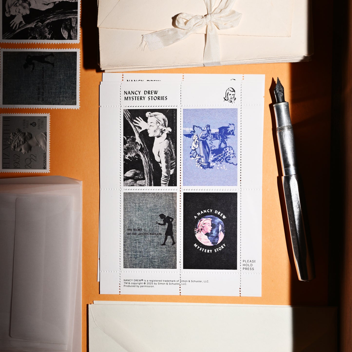 Nancy Drew stamps | 4.25x5.5"