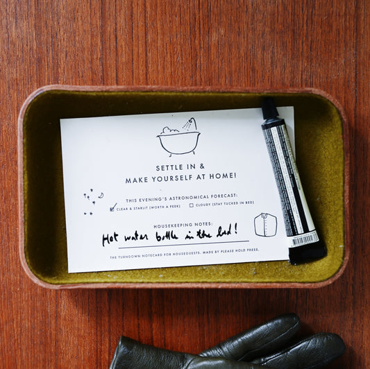 The Houseguest welcome card set | 6x4"