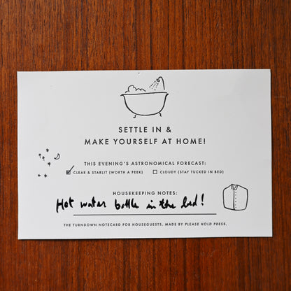 The Houseguest welcome card set | 6x4"