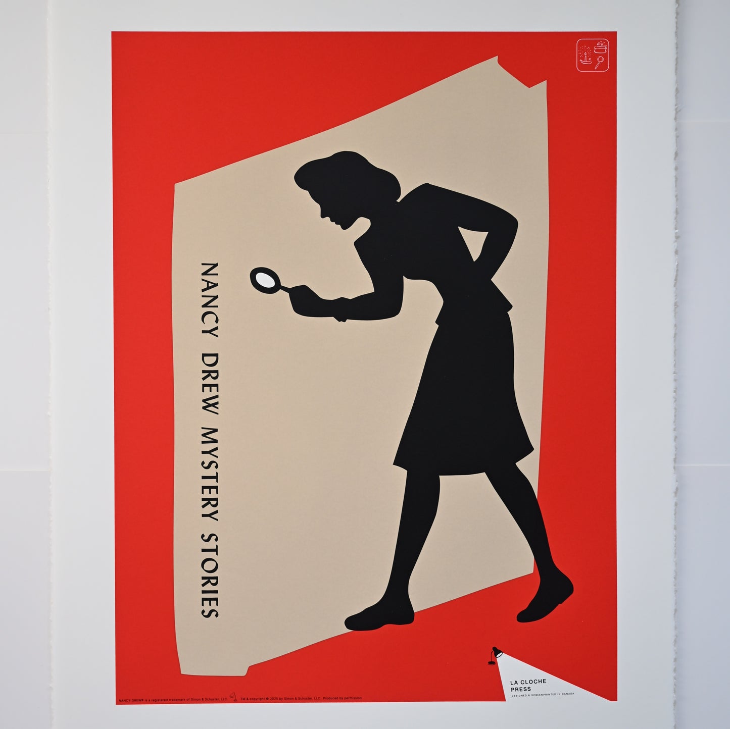 Nancy Drew Mystery Stories silkscreen art piece | 22 x 28"