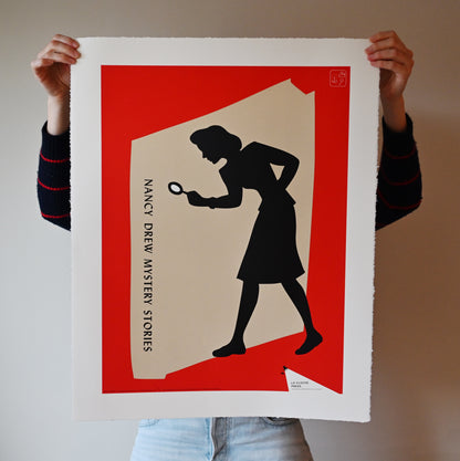 Nancy Drew Mystery Stories silkscreen art piece | 22 x 28"