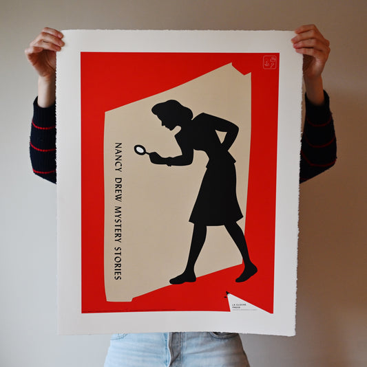 Nancy Drew Mystery Stories silkscreen art piece | 22 x 28"