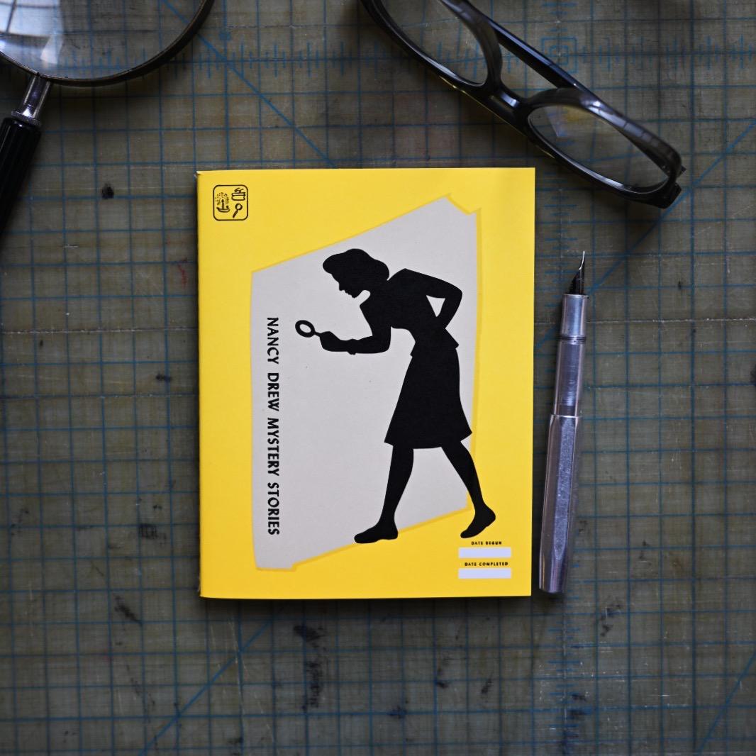 Nancy Drew notebook in Khaki + Lamplight | 5x6.4"