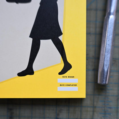 Nancy Drew notebook in Khaki + Lamplight | 5x6.4"