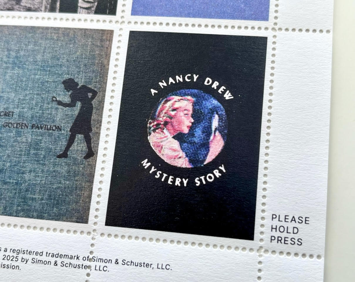Nancy Drew stamps | 4.25x5.5"