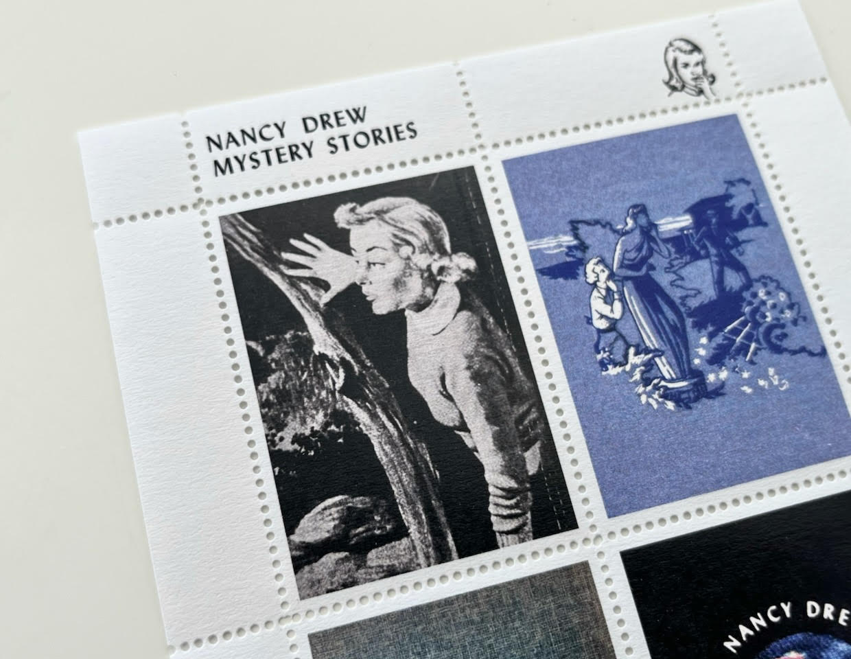Nancy Drew stamps | 4.25x5.5"